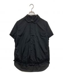 BLACK COMME des GARCONS（ブラックコムデギャルソン）の古着「丸襟 半袖シャツ」｜ブラック