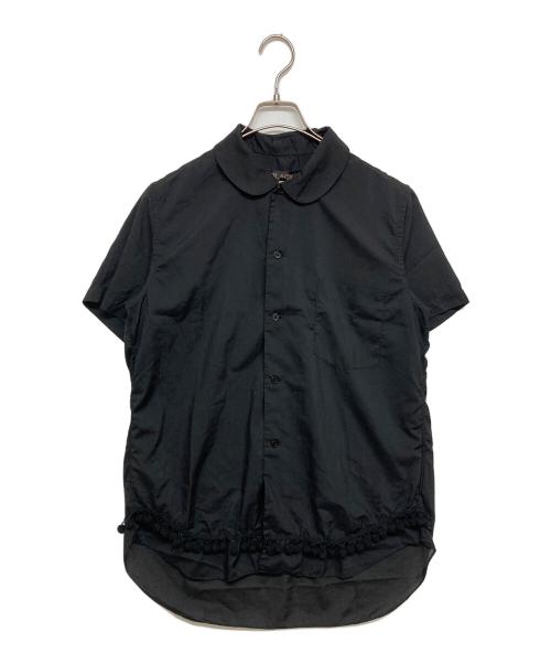 BLACK COMME des GARCONS（ブラックコムデギャルソン）BLACK COMME des GARCONS (ブラックコムデギャルソン) 丸襟 半袖シャツ ブラック サイズ:SIZE Mの古着・服飾アイテム