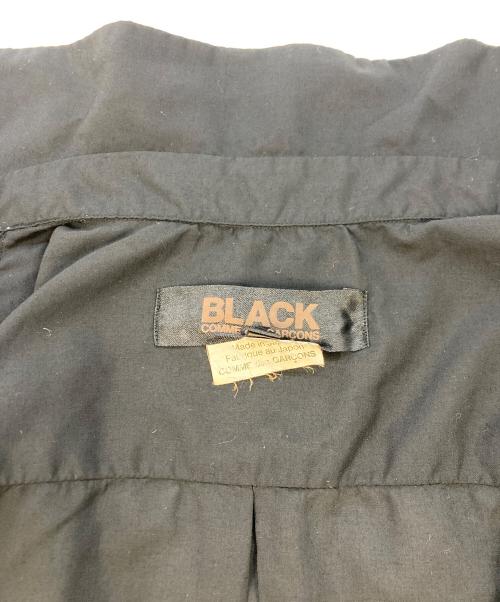 BLACK COMME des GARCONS（ブラックコムデギャルソン）BLACK COMME des GARCONS (ブラックコムデギャルソン) 丸襟 半袖シャツ ブラック サイズ:SIZE Mの古着・服飾アイテム