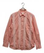 COMME des GARCONS SHIRTコムデギャルソンシャツ）の古着「ストライプシャツ」｜ピンク