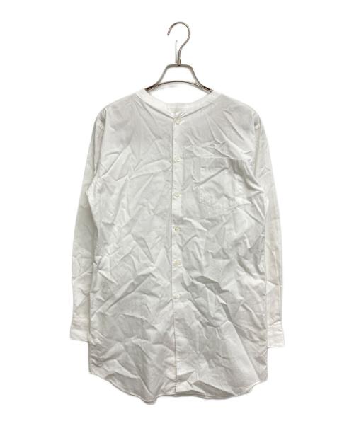 COMME des GARCONS HOMME PLUS（コムデギャルソンオムプリュス）COMME des GARCONS HOMME PLUS (コムデギャルソンオムプリュス) 前後逆転 フラワー刺繍シャツ ホワイト サイズ:SIZE XSの古着・服飾アイテム