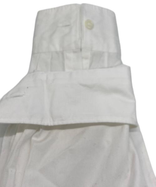 COMME des GARCONS HOMME PLUS（コムデギャルソンオムプリュス）COMME des GARCONS HOMME PLUS (コムデギャルソンオムプリュス) 前後逆転 フラワー刺繍シャツ ホワイト サイズ:SIZE XSの古着・服飾アイテム