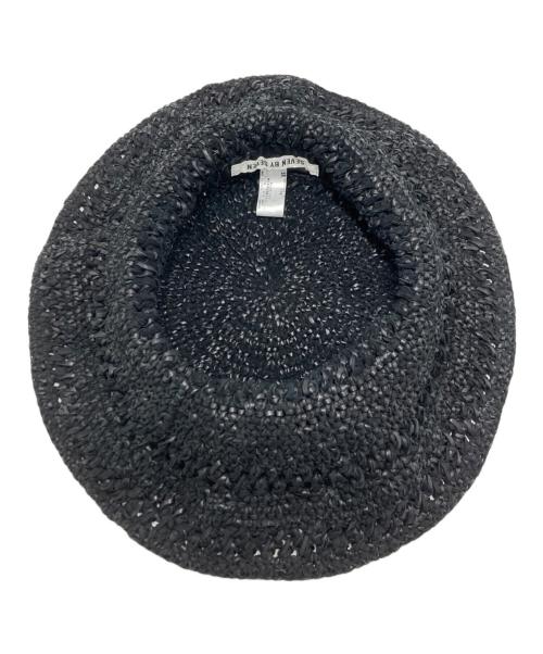 seven by seven（セブンバイセブン）SEVEN BY SEVEN (セブンバイセブン) BRAIDED LEATHER HAT -Goat leather-/ハット ブラックの古着・服飾アイテム