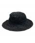 SEVEN BY SEVEN (セブンバイセブン) BRAIDED LEATHER HAT -Goat leather-/ハット ブラック：12000円