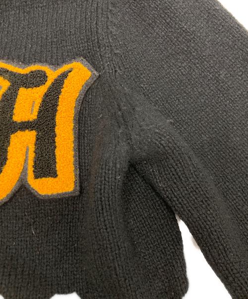 NUMBER (N)INE（ナンバーナイン）NUMBER (N)INE (ナンバーナイン) レタードカーディガン ブラック サイズ:SIZE2の古着・服飾アイテム