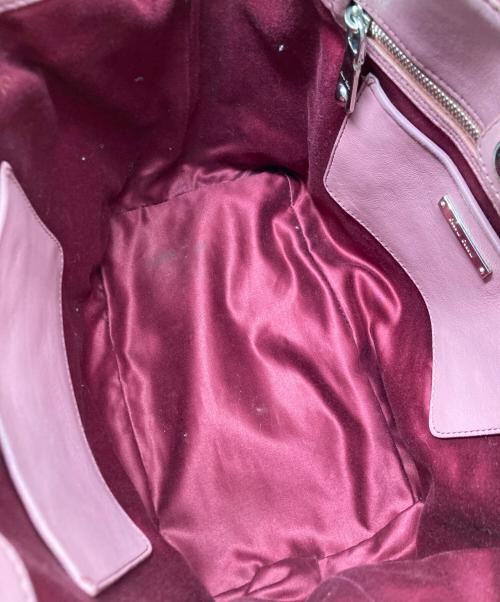 MIU MIU（ミュウミュウ）MIU MIU (ミュウミュウ) ナッパクリスタル ショルダーバッグ ピンクの古着・服飾アイテム