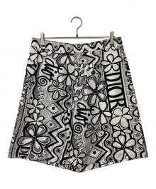 Dior×Shawn Stussy（ディオール×ショーン・ステューシー）の古着「ハーフパンツ」｜ホワイト×ブラック