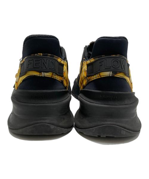 VERSACE（ヴェルサーチェ）VERSACE (ヴェルサーチェ) FENDI (フェンディ) フェンダーチェ ロートップスニーカー ブラック サイズ:SIZE9の古着・服飾アイテム