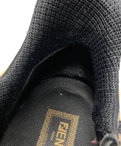 VERSACE（ヴェルサーチェ）VERSACE (ヴェルサーチェ) FENDI (フェンディ) フェンダーチェ ロートップスニーカー ブラック サイズ:SIZE9の古着・服飾アイテム