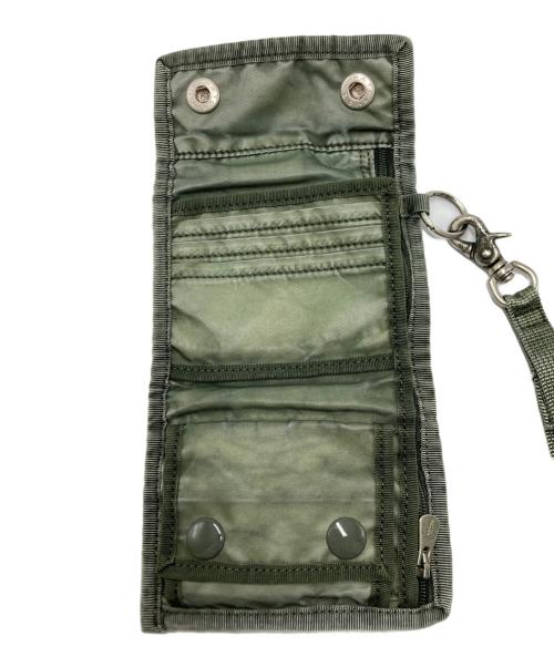 Porter Classic（ポータークラシック）Porter Classic (ポータークラシック) SUPER NYLON ネックウォレット グリーンの古着・服飾アイテム