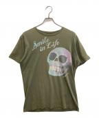 DIESELディーゼル）の古着「半袖Tシャツ」｜カーキ