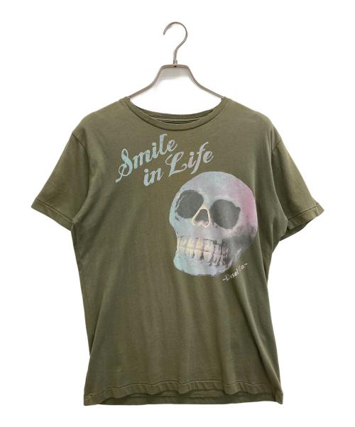 DIESEL（ディーゼル）DIESEL (ディーゼル) 半袖Tシャツ カーキ サイズ:SIZE M 未使用品の古着・服飾アイテム