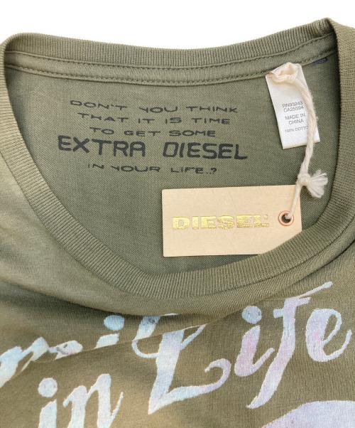 DIESEL（ディーゼル）DIESEL (ディーゼル) 半袖Tシャツ カーキ サイズ:SIZE M 未使用品の古着・服飾アイテム