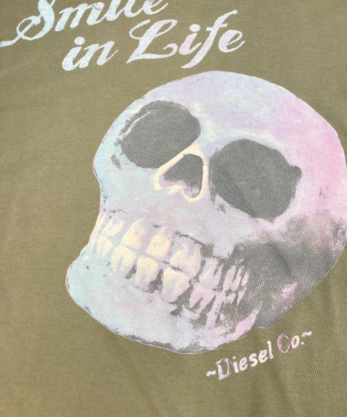 DIESEL（ディーゼル）DIESEL (ディーゼル) 半袖Tシャツ カーキ サイズ:SIZE M 未使用品の古着・服飾アイテム