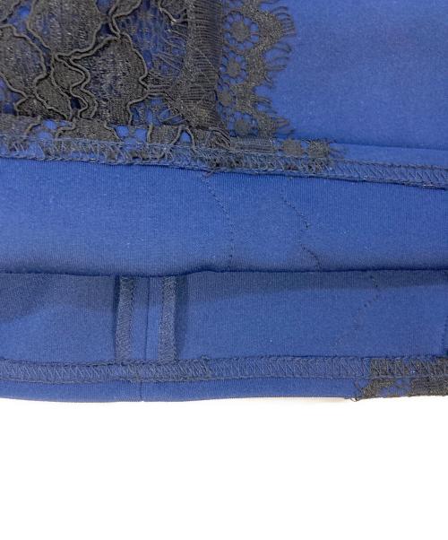 TADASHI SHOJI（タダシ ショージ）TADASHI SHOJI (タダシ ショージ) レース ミディアム タイトドレス ネイビー サイズ:SIZE0の古着・服飾アイテム