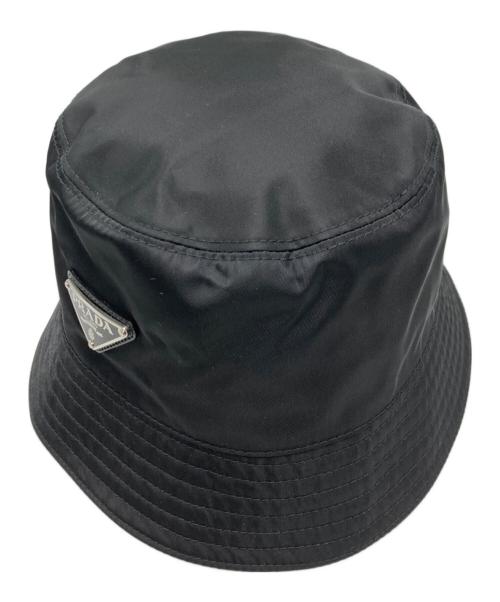 PRADA（プラダ）PRADA (プラダ) Re-nylonバケットハット ブラック サイズ:SIZE  Sの古着・服飾アイテム