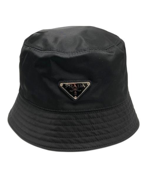 PRADA（プラダ）PRADA (プラダ) Re-nylonバケットハット ブラック サイズ:SIZE  Sの古着・服飾アイテム