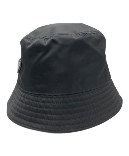 PRADA（プラダ）PRADA (プラダ) Re-nylonバケットハット ブラック サイズ:SIZE  Sの古着・服飾アイテム