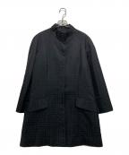 GIVENCHYジバンシィ）の古着「[古着]比翼総柄コート」｜ブラック