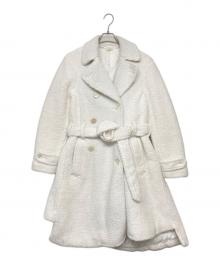 COMME des GARCONS HOMME PLUS（コムデギャルソンオムプリュス）の古着「捻じれボアコート」｜ホワイト