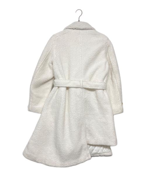 COMME des GARCONS HOMME PLUS（コムデギャルソンオムプリュス）COMME des GARCONS HOMME PLUS (コムデギャルソンオムプリュス) 捻じれボアコート ホワイト サイズ:SIZE XSの古着・服飾アイテム