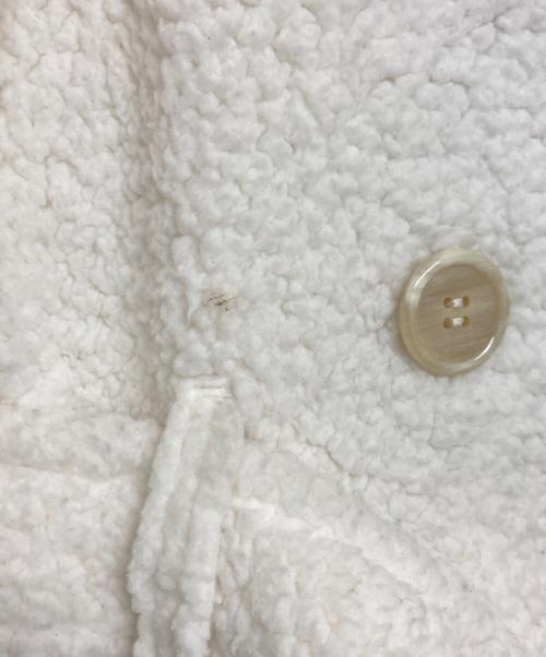 COMME des GARCONS HOMME PLUS（コムデギャルソンオムプリュス）COMME des GARCONS HOMME PLUS (コムデギャルソンオムプリュス) 捻じれボアコート ホワイト サイズ:SIZE XSの古着・服飾アイテム