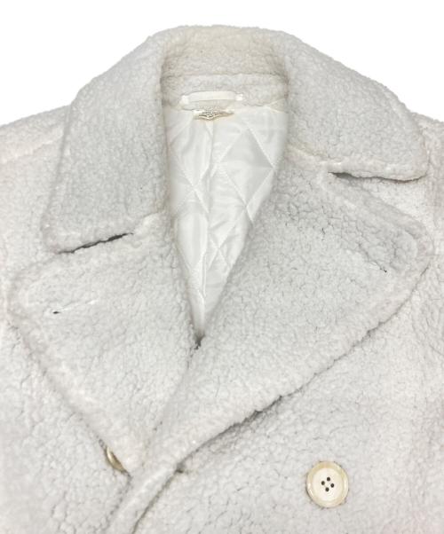 COMME des GARCONS HOMME PLUS（コムデギャルソンオムプリュス）COMME des GARCONS HOMME PLUS (コムデギャルソンオムプリュス) 捻じれボアコート ホワイト サイズ:SIZE XSの古着・服飾アイテム