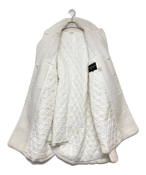 COMME des GARCONS HOMME PLUS（コムデギャルソンオムプリュス）COMME des GARCONS HOMME PLUS (コムデギャルソンオムプリュス) 捻じれボアコート ホワイト サイズ:SIZE XSの古着・服飾アイテム