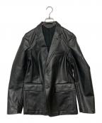 COMME des GARCONS HOMME PLUSコムデギャルソンオムプリュス）の古着「フェイクレザージャケット」｜ブラック