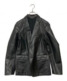 COMME des GARCONS HOMME PLUS（コムデギャルソンオムプリュス）の古着「フェイクレザージャケット」｜ブラック