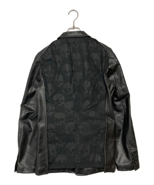 COMME des GARCONS HOMME PLUS（コムデギャルソンオムプリュス）COMME des GARCONS HOMME PLUS (コムデギャルソンオムプリュス) フェイクレザージャケット ブラック サイズ:SIZE Sの古着・服飾アイテム