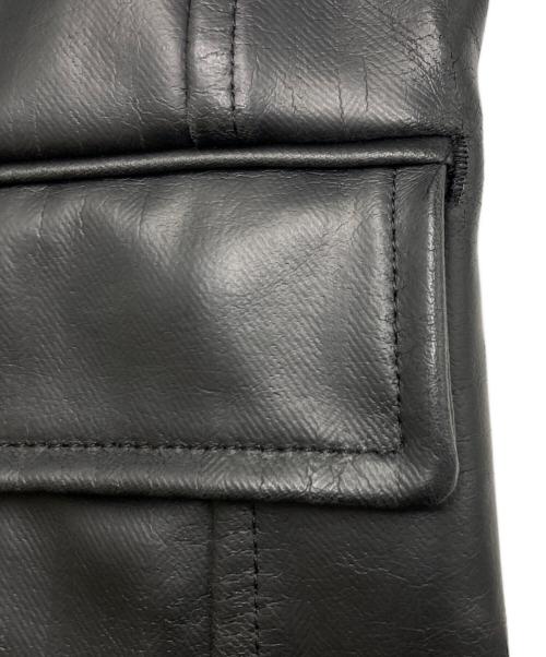 COMME des GARCONS HOMME PLUS（コムデギャルソンオムプリュス）COMME des GARCONS HOMME PLUS (コムデギャルソンオムプリュス) フェイクレザージャケット ブラック サイズ:SIZE Sの古着・服飾アイテム