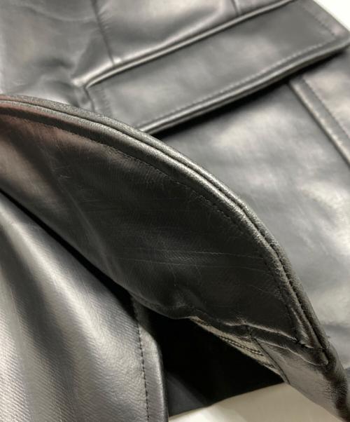 COMME des GARCONS HOMME PLUS（コムデギャルソンオムプリュス）COMME des GARCONS HOMME PLUS (コムデギャルソンオムプリュス) フェイクレザージャケット ブラック サイズ:SIZE Sの古着・服飾アイテム