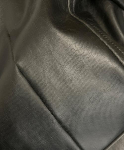 COMME des GARCONS HOMME PLUS（コムデギャルソンオムプリュス）COMME des GARCONS HOMME PLUS (コムデギャルソンオムプリュス) フェイクレザージャケット ブラック サイズ:SIZE Sの古着・服飾アイテム