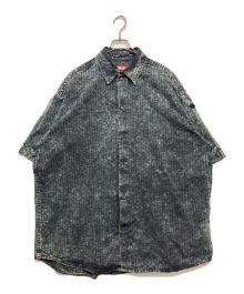 DIESEL（ディーゼル）の古着「24SS S-LAZER short sleeve shirt」｜ブラック×グレー