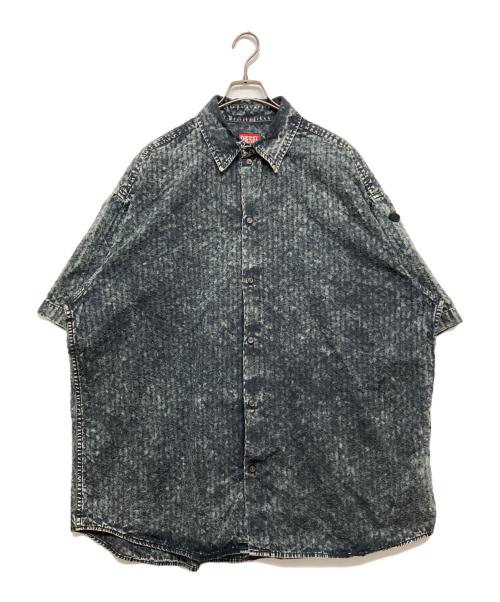 DIESEL（ディーゼル）DIESEL (ディーゼル) 24SS S-LAZER short sleeve shirt ブラック×グレー サイズ:SIZE50の古着・服飾アイテム