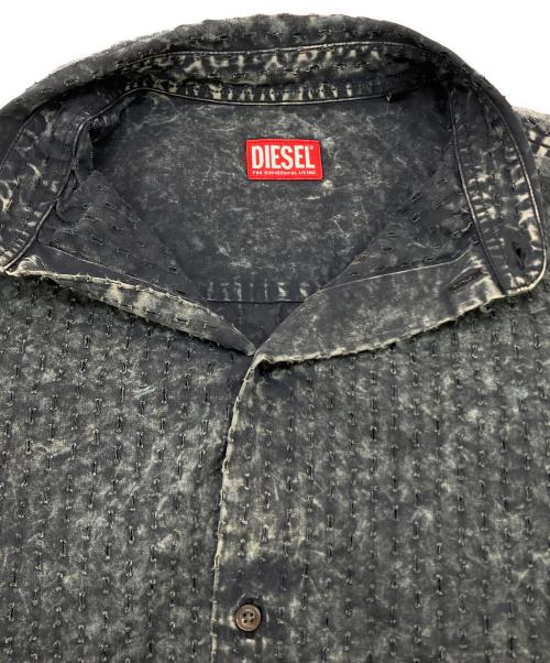 DIESEL（ディーゼル）DIESEL (ディーゼル) 24SS S-LAZER short sleeve shirt ブラック×グレー サイズ:SIZE50の古着・服飾アイテム