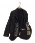 中古・古着 COMME des GARCONS HOMME PLUS (コムデギャルソンオムプリュス) 縮絨マルチスタッズテーラードジャケット ブラック サイズ:S：30000円