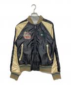 DIESELディーゼル）の古着「リバーシブルスカジャン」｜ネイビー×グレー