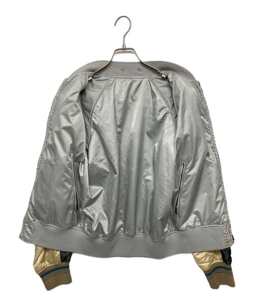 DIESEL（ディーゼル）DIESEL (ディーゼル) リバーシブルスカジャン ネイビー×グレー サイズ:SIZE Sの古着・服飾アイテム