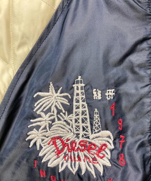 DIESEL（ディーゼル）DIESEL (ディーゼル) リバーシブルスカジャン ネイビー×グレー サイズ:SIZE Sの古着・服飾アイテム