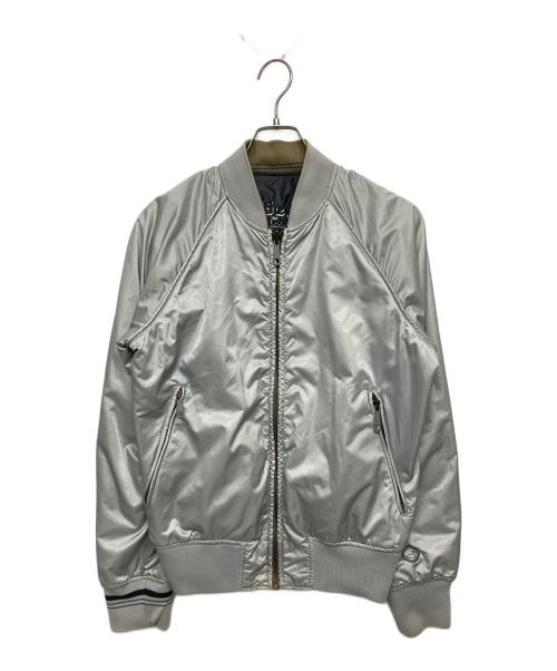 DIESEL（ディーゼル）DIESEL (ディーゼル) リバーシブルスカジャン ネイビー×グレー サイズ:SIZE Sの古着・服飾アイテム