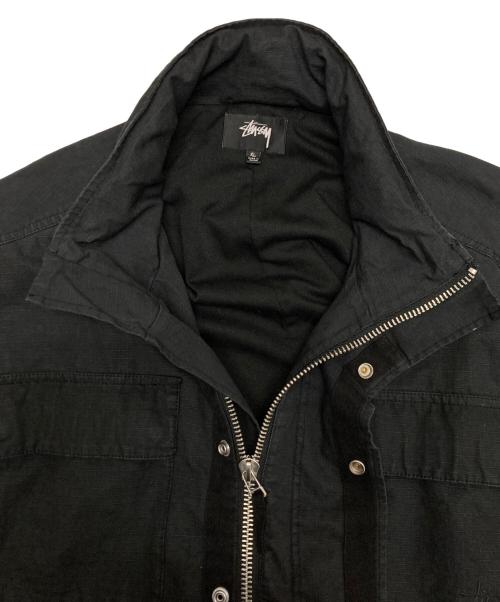 stussy（ステューシー）stussy (ステューシー) M65ジャケット ブラック サイズ:SIZE XLの古着・服飾アイテム