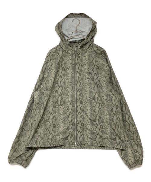 stussy（ステューシー）stussy (ステューシー) BEACH SHELL SNAKE PRINT NYLON/ジャケット カーキ サイズ:SIZE XLの古着・服飾アイテム