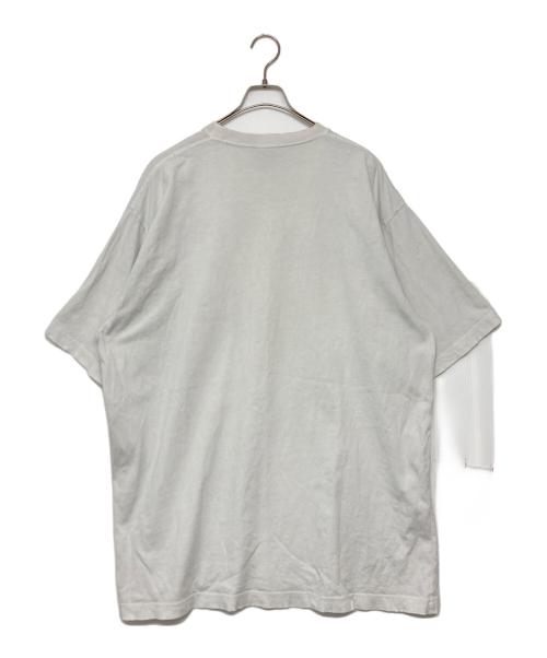 BALENCIAGA（バレンシアガ）BALENCIAGA (バレンシアガ) Caps Destroyed Flatground T-shirt ホワイト サイズ:SIZE Sの古着・服飾アイテム