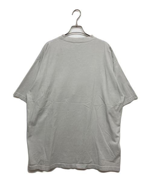 BALENCIAGA（バレンシアガ）BALENCIAGA (バレンシアガ) AUTHENTIC オーセンティック ロゴ刺繍オーバーサイズTシャツ グレー サイズ:Mの古着・服飾アイテム