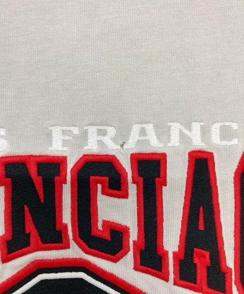 BALENCIAGA（バレンシアガ）BALENCIAGA (バレンシアガ) AUTHENTIC オーセンティック ロゴ刺繍オーバーサイズTシャツ グレー サイズ:Mの古着・服飾アイテム