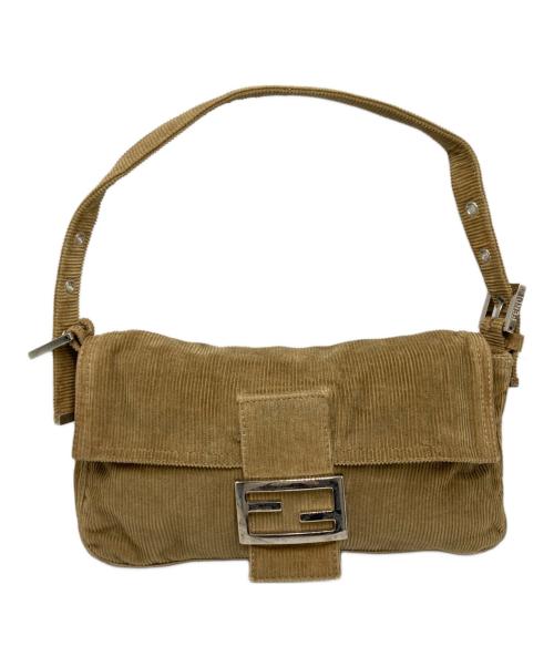 FENDI（フェンディ）FENDI (フェンディ) コーデュロイマンマバケットバッグ ブラウン サイズ:実寸サイズをご参照下さい。の古着・服飾アイテム