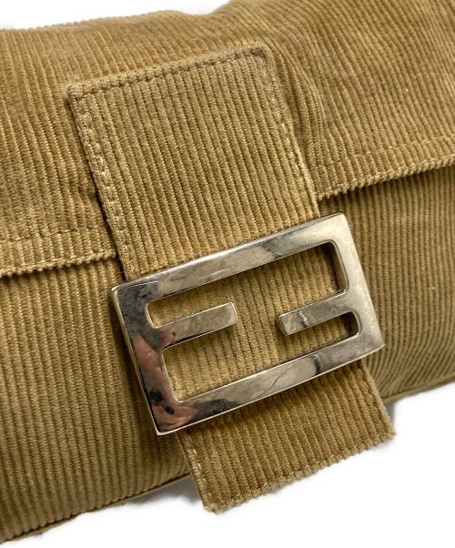 FENDI（フェンディ）FENDI (フェンディ) コーデュロイマンマバケットバッグ ブラウン サイズ:実寸サイズをご参照下さい。の古着・服飾アイテム