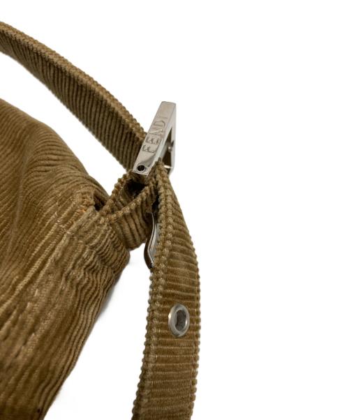 FENDI（フェンディ）FENDI (フェンディ) コーデュロイマンマバケットバッグ ブラウン サイズ:実寸サイズをご参照下さい。の古着・服飾アイテム